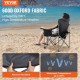 Buy Folding Camping Chair 98x63x99 cm Stainless Steel Outdoor Fishing Chair Load 158kg Portable Lightweight Folding Seat with Cup Holders 3 Storage Bags for Picnics Hiking