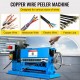 Buy Automatic Wire Stripping Machine 370W 1.5-38mm Cable Stripper Machine with 11 Channels and 10 Blades 15m/min Metal Electric Wire Stripper with Adjustable Handle Metal Frame