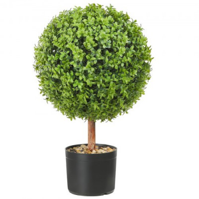 VEVOR Planta artificial de árbol topiario de 2 pies con hojas reemplazables para decoración del hogar