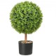 Comprar Planta artificial de árbol topiario de 2 pies con hojas reemplazables para decoración del hogar