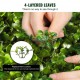 Buy Artificial Boxwood Topiary 122cm Artificial Boxwood Spiral 2 PE Fake Plants 10 Replaceable Leaves with Odorless Pot for Outdoor Indoor Garden Patio Balcony Entrance Decoration