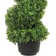 Buy Artificial Boxwood Topiary 122cm Artificial Boxwood Spiral 2 PE Fake Plants 10 Replaceable Leaves with Odorless Pot for Outdoor Indoor Garden Patio Balcony Entrance Decoration