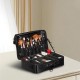 Comprar Estuche de Maquillaje de 3 Niveles Conveniente Caja de Almacenamiento de Transporte con Asas, Correa, Bolsa de Maquillaje Oxford Impermeable Regalo de Maquillaje para Mujeres y Niñas, Negro