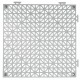 VEVOR, 12 piezas, azulejos para jardín, piscina, 30x30x1,5 cm, azulejos grises calados con clip