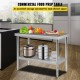 Buy Stainless Steel Work Table Prep Table Dish Rack 2 Tier Kitchen Organizer 24 Inch Storage Shelf