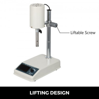 VEVOR Homogeneizador de Alta Velocidad, 1000ML Dispersor de Alta Velocidad Ajustable, FSH-2A Homogeneizador Industrial,  22000RPM Mezclador Mecánico de Laboratorio
