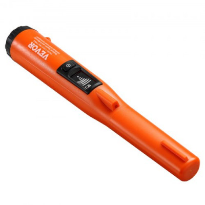 VEVOR Pinpointer Detector de Metales IP68 Totalmente Impermeable Puntero de Metal Portátil Profundidad de Detección 114 mm 3 Modos Pantalla LCD con Estuche de Batería de 9 V para Adultos y Niños