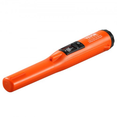 VEVOR Pinpointer Detector de Metales IP68 Totalmente Impermeable Puntero de Metal Portátil Profundidad de Detección 114 mm 3 Modos Pantalla LCD con Estuche de Batería de 9 V para Adultos y Niños