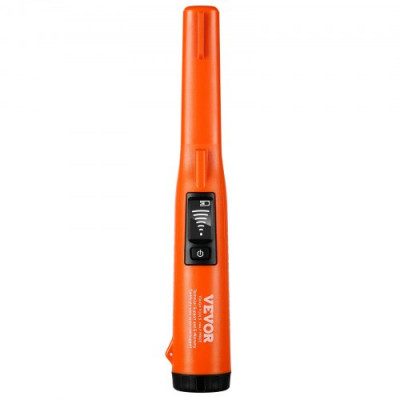 VEVOR Pinpointer Detector de Metales IP68 Totalmente Impermeable Puntero de Metal Portátil Profundidad de Detección 114 mm 3 Modos Pantalla LCD con Estuche de Batería de 9 V para Adultos y Niños