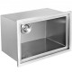 Comprar Hielera de Acero Inoxidable, 45 QT, Cubitera para Hielo de Acero Inoxidable con Doble Pared, 18"x12"x14,5", Cubo de Hielo Aislado con Tapa, Uso para Bar en el Hogar, Cerveza Fría, Champán y Vino