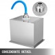 Comprar Hielera de Acero Inoxidable, 45 QT, Cubitera para Hielo de Acero Inoxidable con Doble Pared, 18"x12"x14,5", Cubo de Hielo Aislado con Tapa, Uso para Bar en el Hogar, Cerveza Fría, Champán y Vino