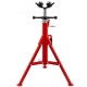 Buy 4500LB 4 Ball Transfer V-Head Folding Pipe Stand with Foldable Legs Adjustable Height 28IN to 51.5IN Type 1107B Suitable for Most Pipe Work