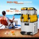 Buy x 12L/3.2 Gal 2 Bowls Commercial Slush Machine Frozen Drink Slush Maker Stainless Steel & PC Control Panel for Restaurants Cafes Bars