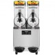 Buy x 12L/3.2 Gal 2 Bowls Commercial Slush Machine Frozen Drink Slush Maker Stainless Steel & PC Control Panel for Restaurants Cafes Bars