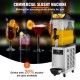 Buy 12L/3.2 Gal Commercial Slush Machine One Bowl Frozen Drink Slush Maker Stainless Steel & PC Control Panel 500W for Restaurants Cafes Bars