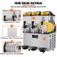 Buy Commercial Slush Machine, 36L/9.6 Gallon Triple Bowl, 150 Cup Margarita Machine, 860W Stainless Steel Margarita Maker, Slush Machine for Party, Coffee Shop