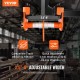 Buy Hoist Trolley Load Capacity Push Beam Trolley 1T Adjustable Width 63.5-203.2mm Alloy Steel Garage Hoist Trolley with Wheels for Straight and Curved I-Beams