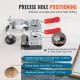 Buy Concealed Hinge Jig Precise 35mm Hinge Installation Tool Aluminum Alloy Steel with 2 Clamps for Mounting Furniture Cabinet Door Hinges