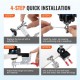 Buy Concealed Hinge Jig Precise 35mm Hinge Installation Tool Aluminum Alloy Steel with 2 Clamps for Mounting Furniture Cabinet Door Hinges