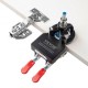 Buy Concealed Hinge Jig Precise 35mm Hinge Installation Tool Aluminum Alloy Steel with 2 Clamps for Mounting Furniture Cabinet Door Hinges