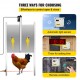 Buy Automatic Chicken Coop Door 66W Chicken Coop Door Opener Kit Aluminum Alloy ABS Door Opener Timer Light Sensor Door Opener for Poultry 30x30cm