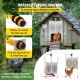 Buy Automatic Chicken Coop Door 66W Chicken Coop Door Opener Kit Aluminum Alloy ABS Door Opener Timer Light Sensor Door Opener for Poultry 30x30cm