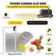 Buy Automatic Chicken Coop Door 66W Chicken Coop Door Opener Kit Aluminum Alloy ABS Door Opener Timer Light Sensor Door Opener for Poultry 30x30cm