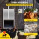 Buy Automatic Chicken Coop Door 66W Chicken Coop Door Opener Kit Aluminum Alloy ABS Door Opener Timer Light Sensor Door Opener for Poultry 30x30cm