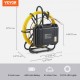 Buy Inspection Camera Drain Endoscope Camera 9" Screen with IP68 Waterproof 4500mAh Battery 12 Adjustable LEDs 50m Cable Card