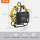 Buy Inspection Camera Drain Endoscope Camera 9" Screen with IP68 Waterproof 4500mAh Battery 12 Adjustable LEDs 70m Cable Card