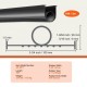 Buy Garage Door Seal 3m, Rubber Sealing Strip Rubber Width 10cm T-end to Prevent Penetration of Wind, Rain, Foil, Sectional and Tilt Door, Factory Warehouse