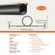 Buy Garage Door Seal 4.8m Rubber Sealing Gasket Width 10cm T-end to Prevent Penetration of Wind, Rain, Foil, Sectional and Tilt Door, Factory Warehouse