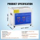 Buy 3L Ultrasonic Cleaner, Professional Ultrasonic Cleaner, Ultrasonic Machine with Digital Timer, Adjustable Temperature, for Cleaning Jewelry, Watches, Laboratory