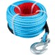 Comprar Cable de cabrestante sintético de 3/8 pulgadas, 100 pies, 18740 libras para remolque, azul