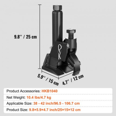 VEVOR Desmontadora Manual de Neumáticos 96,5-106,7 mm Herramienta Manual de Acero para Desmontar Neumáticos Portátil para Desmontar Fácilmente Neumáticos de Llantas sin Dañar Coche Tractores Taller