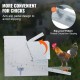 Comprar Alimentador de Pollos de Pedal Capacidad de 11 kg Comedero Automático para Aves de Corral Alimenta 10 Pollos hasta 11 Días Acero Galvanizado con Tapa Impermeable Prevención de Ratas para Aves