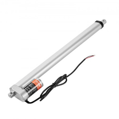 VEVOR Actuador lineal de 12 V, actuador de movimiento lineal de 450 mm 330 lb/1500 N 5 mm/s con soporte de montaje y protección IP54 para muebles, sistemas de automatización, equipos mecánicos