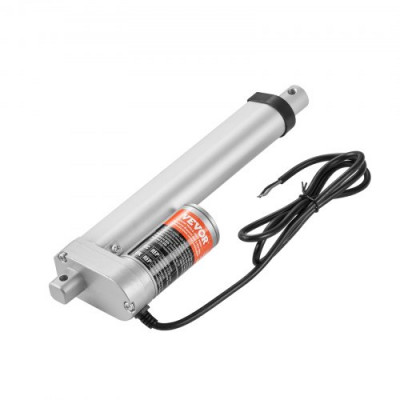 VEVOR Actuador lineal de 12 V, actuador de movimiento lineal de 150 mm 330 lb/1500 N 5 mm/s con soporte de montaje y protección IP54 para muebles, sistemas de automatización, equipos mecánicos