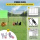 Buy Outdoor Chicken Coop 180x77x75.5 cm Chicken Enclosure with Green Canvas