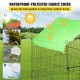 Buy Outdoor Chicken Coop 180x77x75.5 cm Chicken Enclosure with Green Canvas