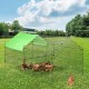 Buy Outdoor Chicken Coop 180x77x75.5 cm Chicken Enclosure with Green Canvas