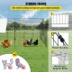 Buy Outdoor Chicken Coop 220x106x104 cm Chicken Enclosure with White Canvas