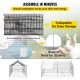 Buy Outdoor Chicken Coop 220x106x104 cm Chicken Enclosure with White Canvas