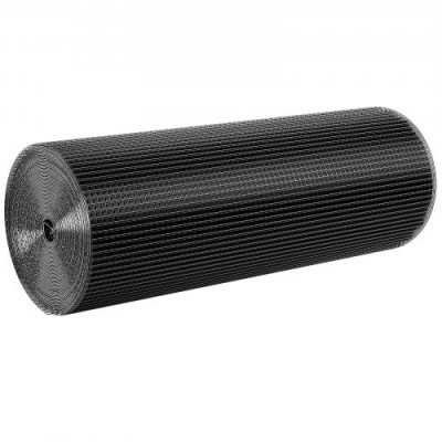 VEVOR Rollo de malla de alambre galvanizado 910x30480 mm Alambre de pollo calibre 19 malla metálica recubierta de vinilo para cercas de gallineros cercas de serpientes para conejos, corrales para aves