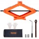 Buy Scissor Jack 2.5T Load Professional Steel Scissor Jack with 95-435mm Lifting Range Tire Changing Wrench and Carry Bag for Car SUV Tire Changing