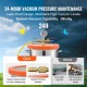 Buy Vacuum Chamber 3 Gal 11.4 L Vacuum Pump Tempered Glass Lid 304 Stainless Steel Degassing Chamber Vacuum Container for Wood Stabilization Silicone Resin