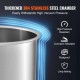 Buy Vacuum Chamber 3 Gal 11.4 L Vacuum Pump Tempered Glass Lid 304 Stainless Steel Degassing Chamber Vacuum Container for Wood Stabilization Silicone Resin