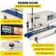 Buy Continuous Band Sealer 6-15mm Seal Width Continuous Sealing Machine 0-24m/min Automatic Band Sealer 21kg for Many Film Materials, such as PP, PE, PV, OPP, PS