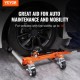 Buy Vehicle Handling Truck Moves 355.6mm Tires 680kg Load Ratchet Foot with 4 Locking Wheels Hydraulic Jack for Vehicle Positioning Car Repair