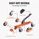 Buy Vehicle Handling Truck Moves 355.6mm Tires 680kg Load Ratchet Foot with 4 Locking Wheels Hydraulic Jack for Vehicle Positioning Car Repair